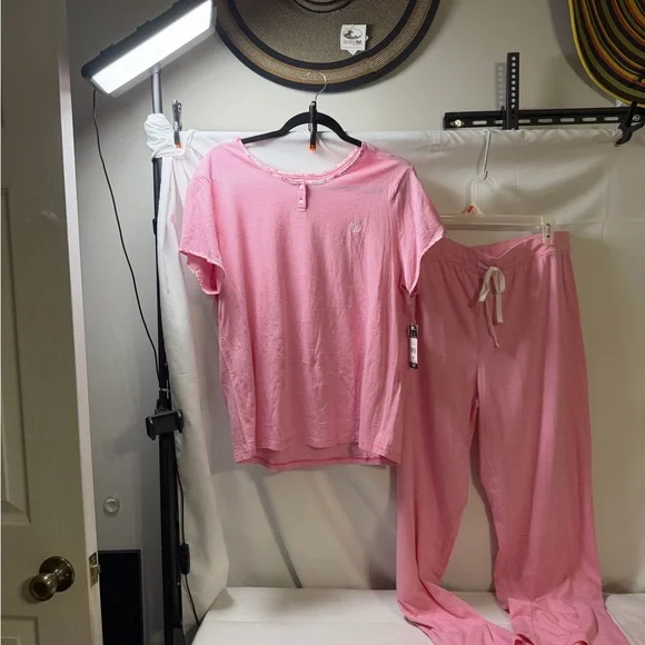 Ralph Lauren Striped Pink Pajama Set - Picture 12 of 13